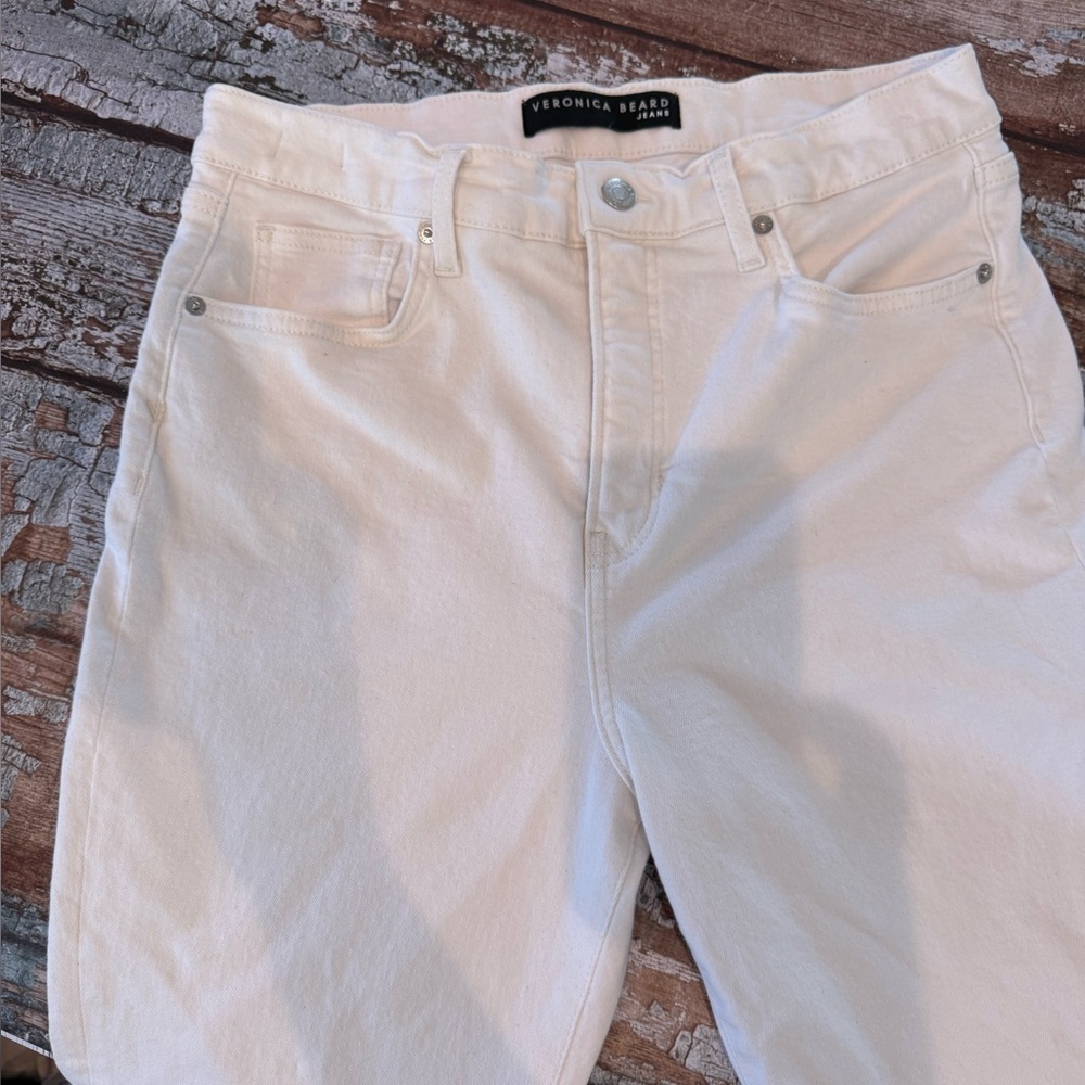Veronica Beard Cream Women Jeans - Picture 3 of 13